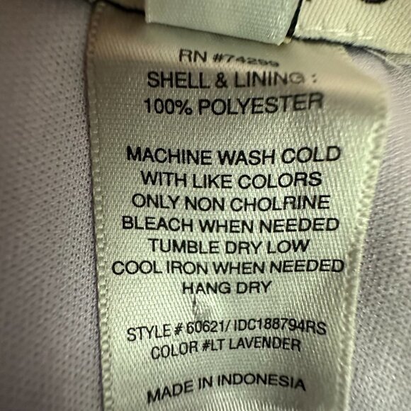 Enfocus Studio Women' 6 Purple/Lavender Sleeveless Mock Neck Midi Sheath Dress - Picture 14 of 14